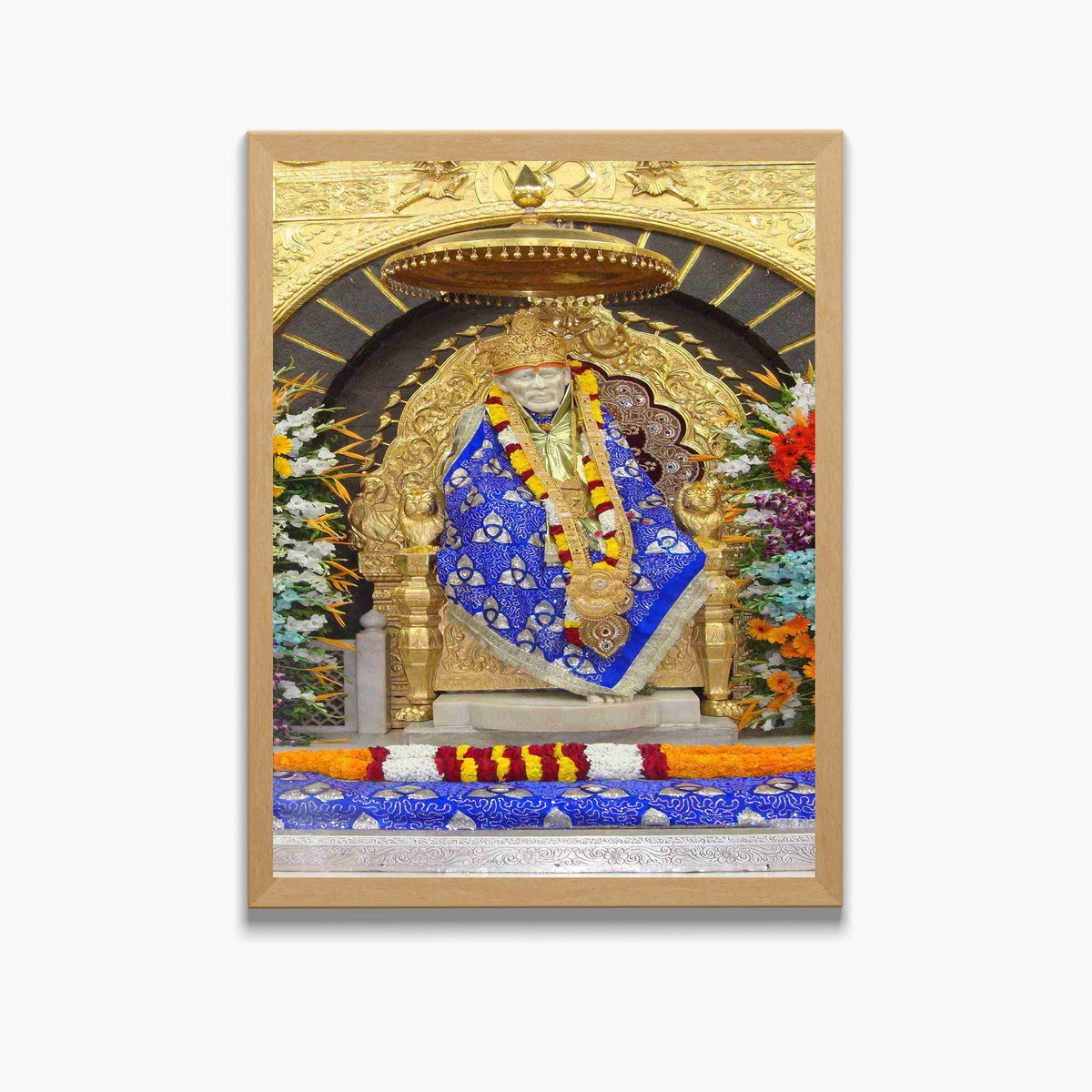 Lord Saibaba Wall Art - Saibaba hindu God Photo Frame