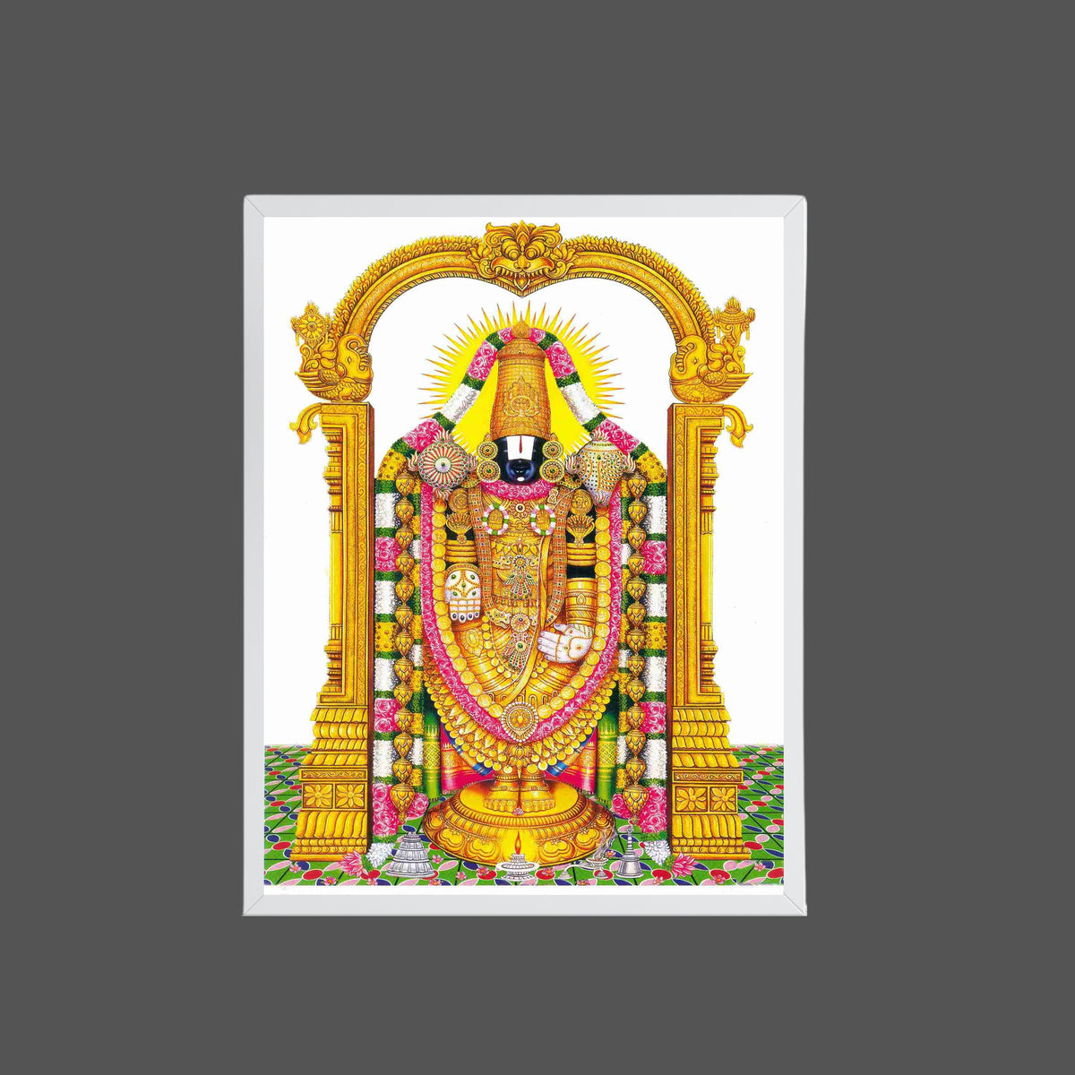 Lord Vemkateshwara Wall Art - venkateshwaraswamy Hindu God Photo Frame