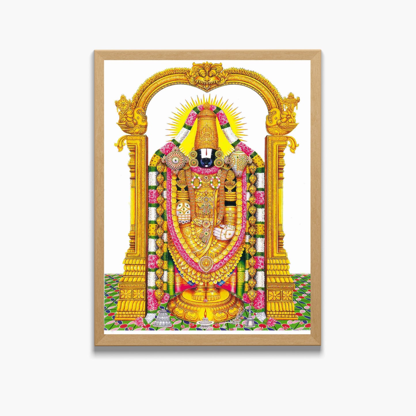 Lord Vemkateshwara Wall Art - venkateshwaraswamy Hindu God Photo Frame