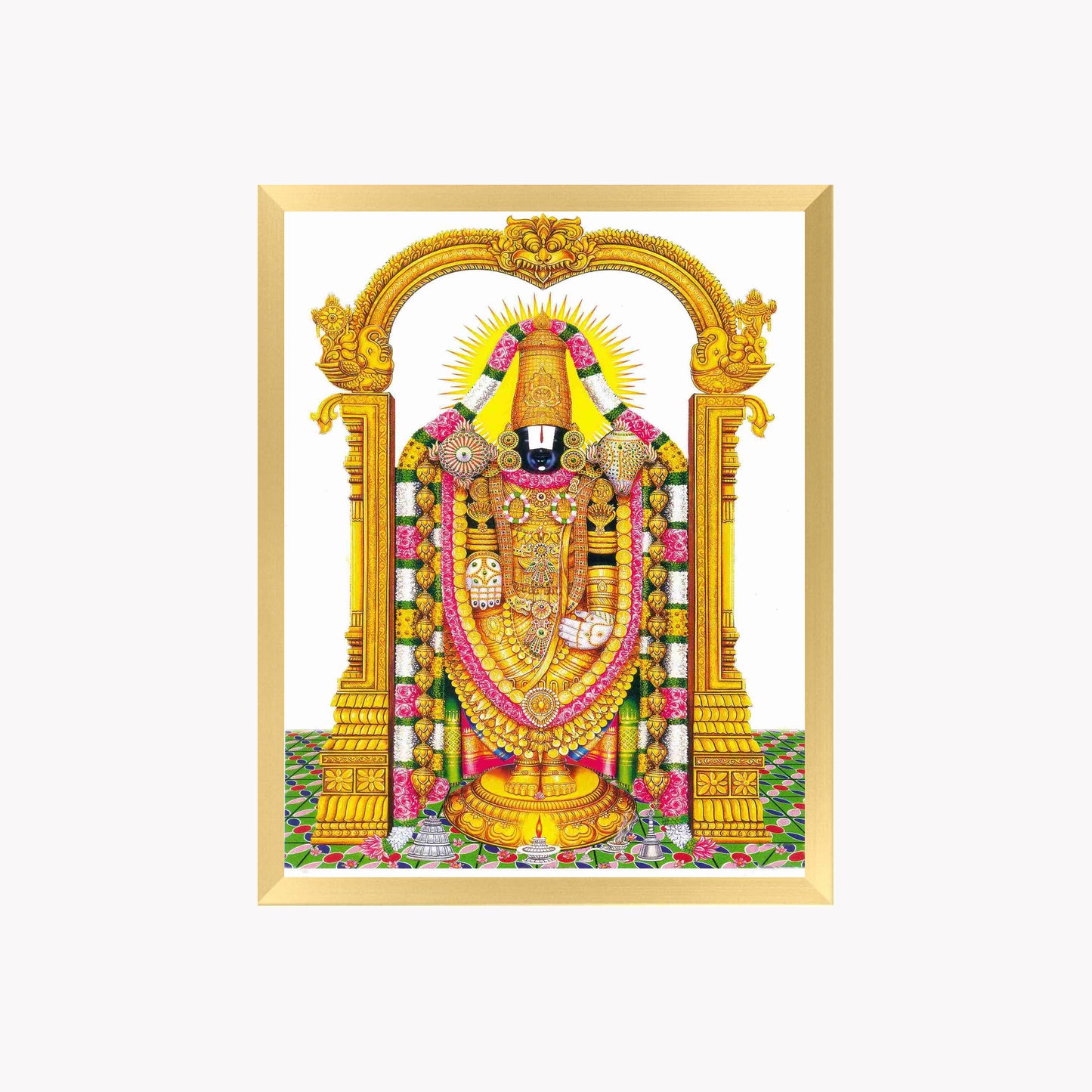 Lord Vemkateshwara Wall Art - venkateshwaraswamy Hindu God Photo Frame