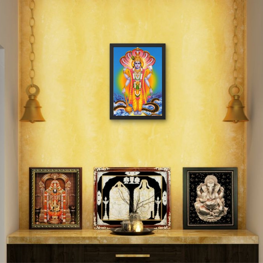 Lord Vishnu wall art- God Vishnu photo frame