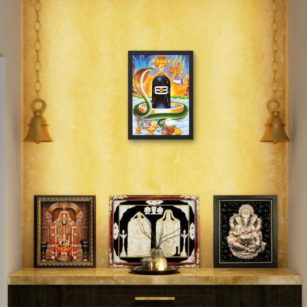 Shiva Lingam wall art- God shiva lingam photo frame