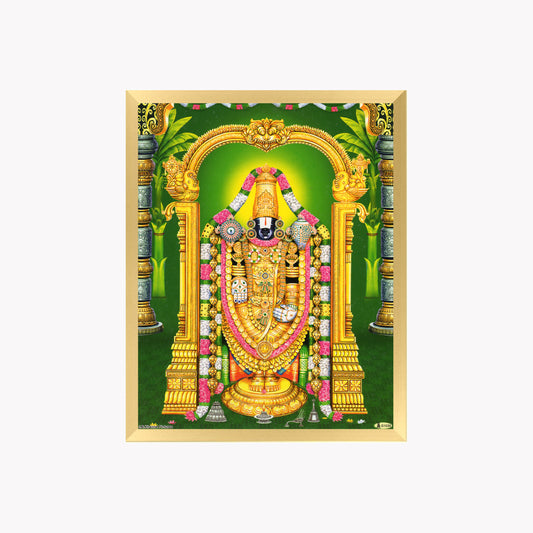 Lord Venkateswara Wall Art – Sri Venkateswara Swamy Tirupati Balaji Hindu God Photo Frame