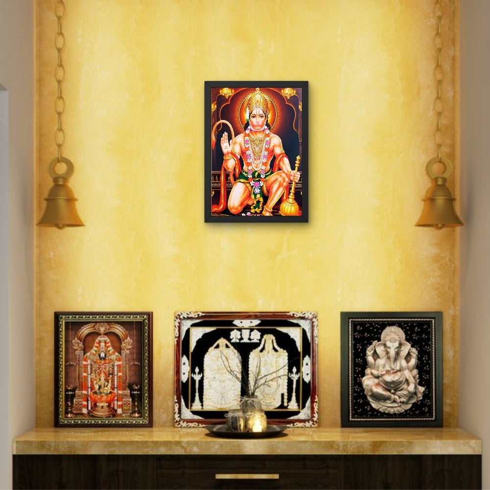 Lord Hanuman Wall Art - Hanuman Hindu God Photo Frame