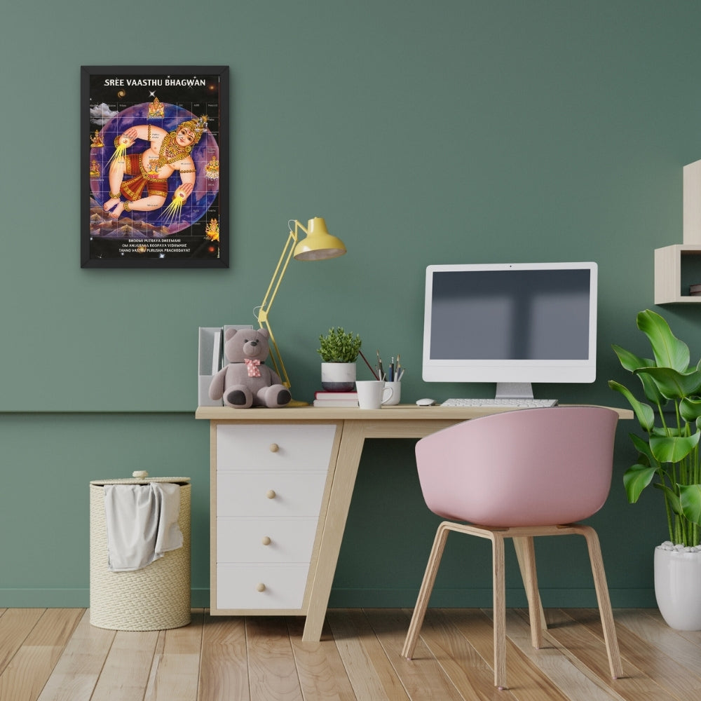 Sree Vastu Bhagwan wall art- God Vastu bagwan photo frame