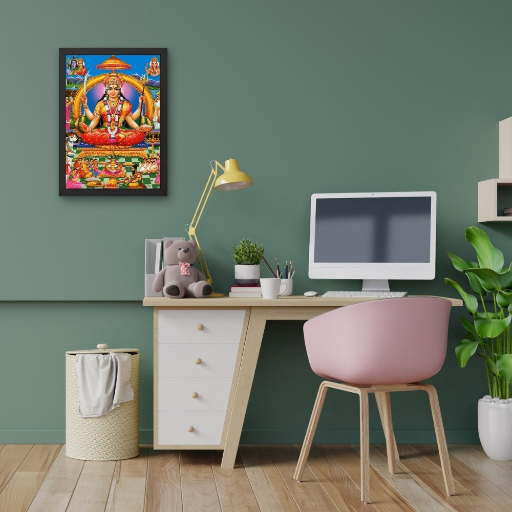 Goddess Santhoshi maatha Wall Art – Godess santhoshi maa Hindu Goddess Photo Frame