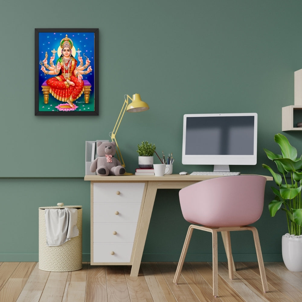 Goddess Durga Wall Art – Hindu Goddess Durga Divine Photo Frame