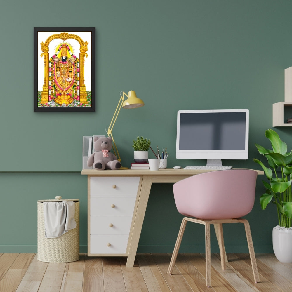 Lord Vemkateshwara Wall Art - venkateshwaraswamy Hindu God Photo Frame