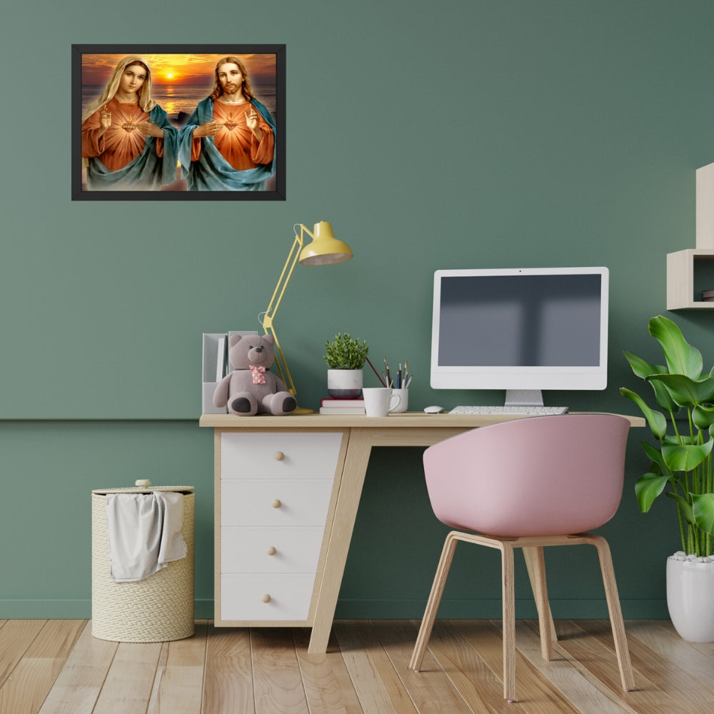 Jesus Christ And  Mary Wall Art - Jesus Christ And  Mary Photo Frame