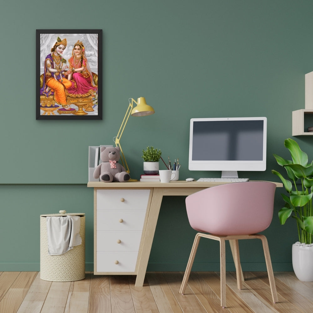 Lord Radha Krishna wall art- Radha krishna photo frame
