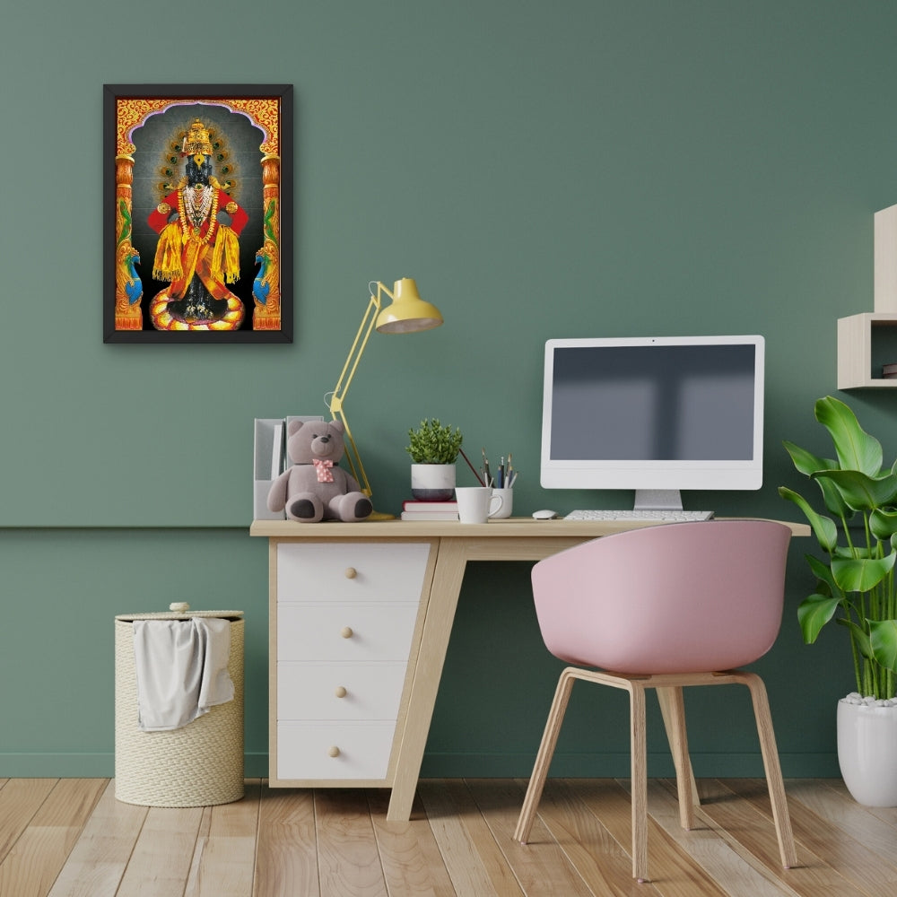 Lord Vitthal Wall Art – Panduranga Vithoba Hindu God Photo Frame