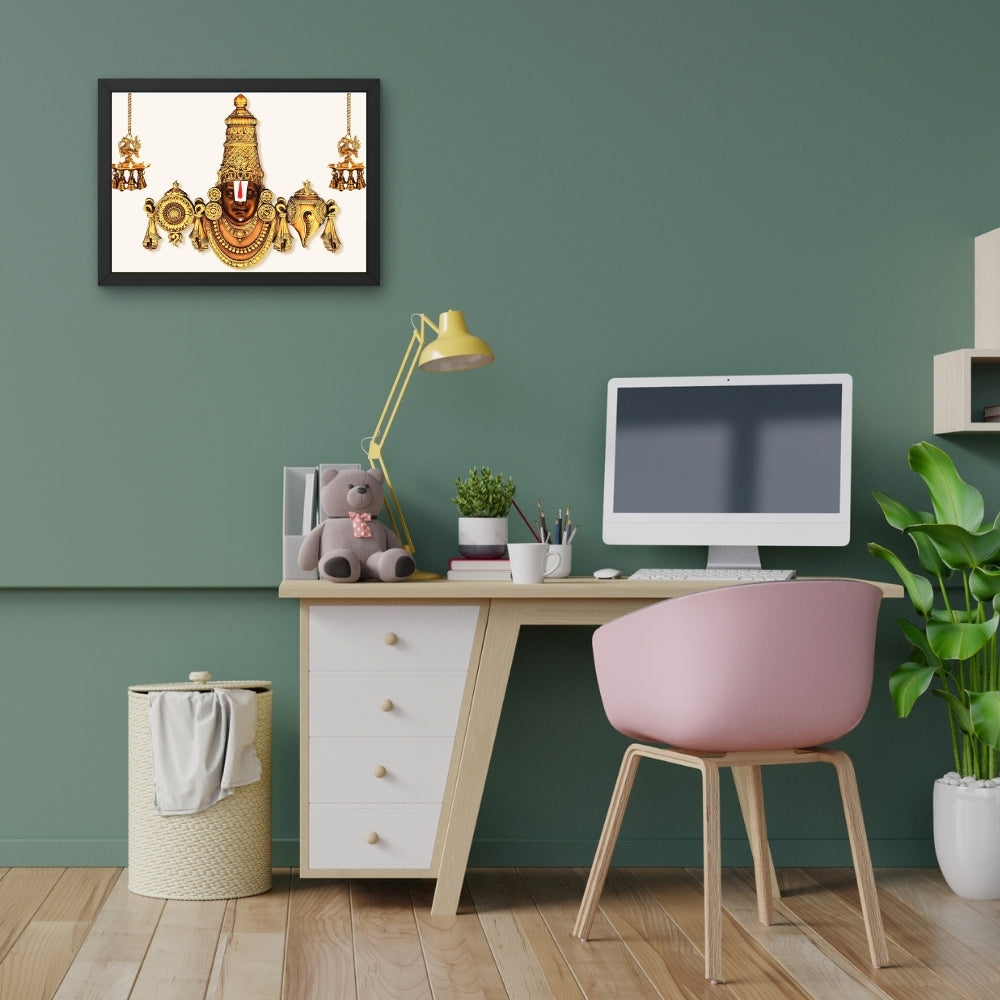 Lord Venkateshwara Swamy Wall Art -  Venkateshwaraswamy Hindu God Photo Frame