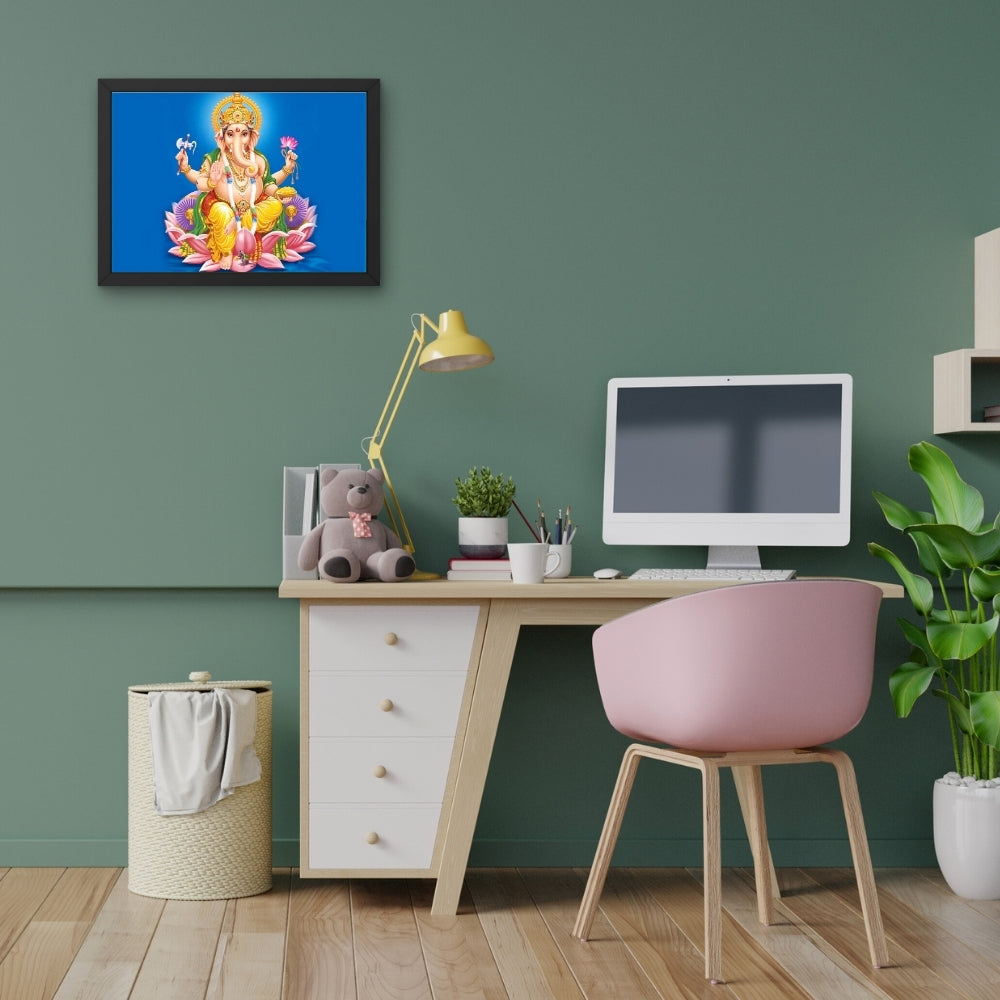 Lord Ganesh Wall Art - Lord Ganesh Hindu God Photo Frame