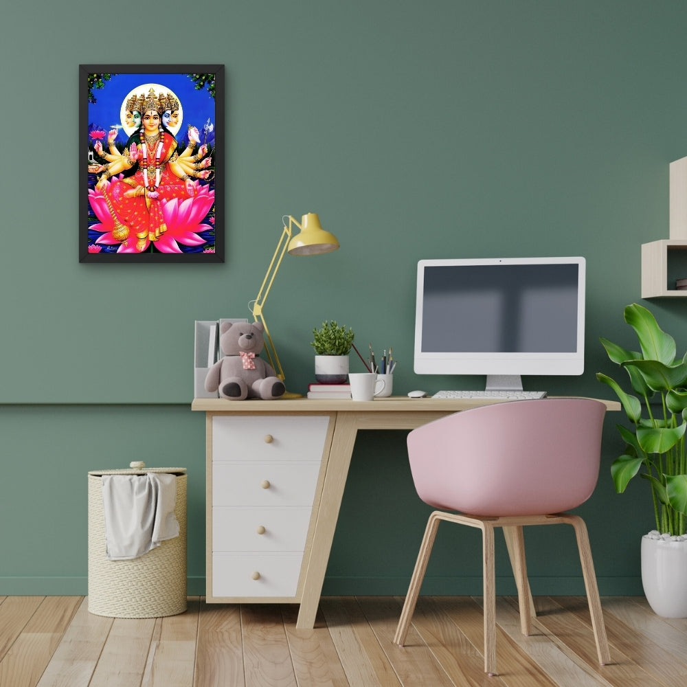 Goddess Gayatri Matha wall art- Maa Gayatri photo frame