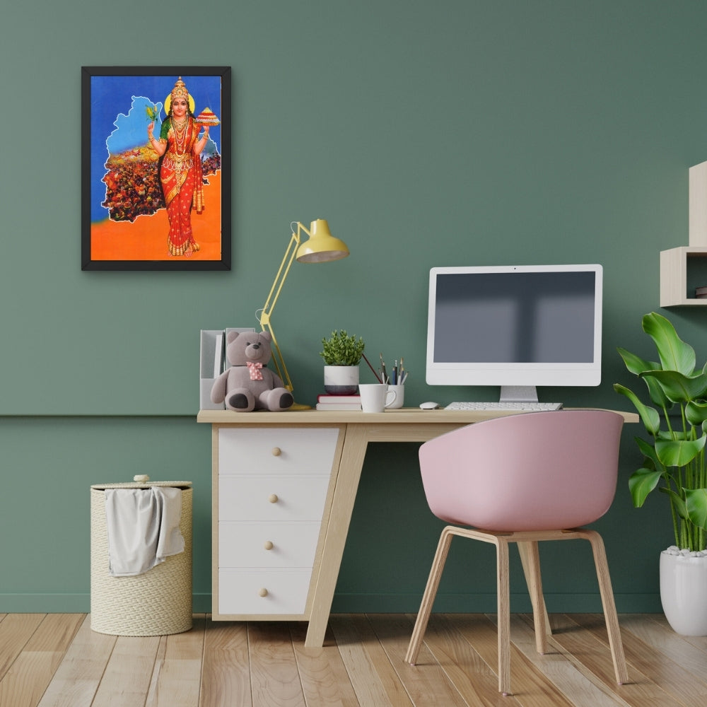 Telangana Talli Wall Art – Telangana Mother Goddess Traditional Photo Frame