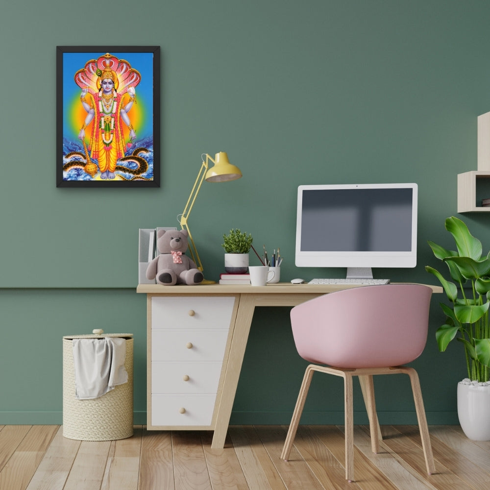 Lord Vishnu wall art- God Vishnu photo frame