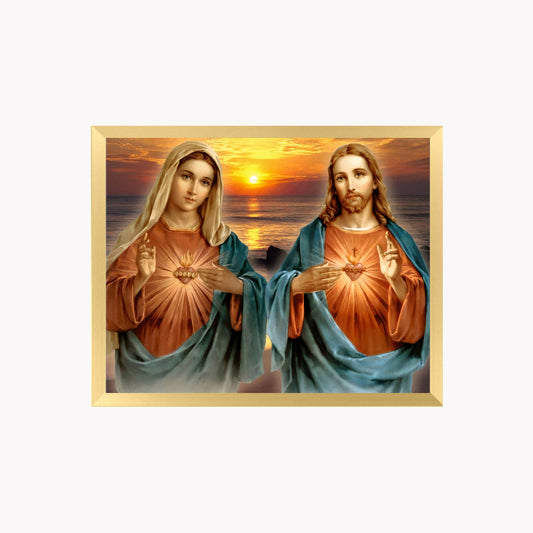 Jesus Christ And  Mary Wall Art - Jesus Christ And  Mary Photo Frame
