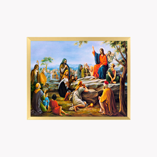 Jesus Christ Wall Art – Christian Photo Frame for Home and Prayer Room
