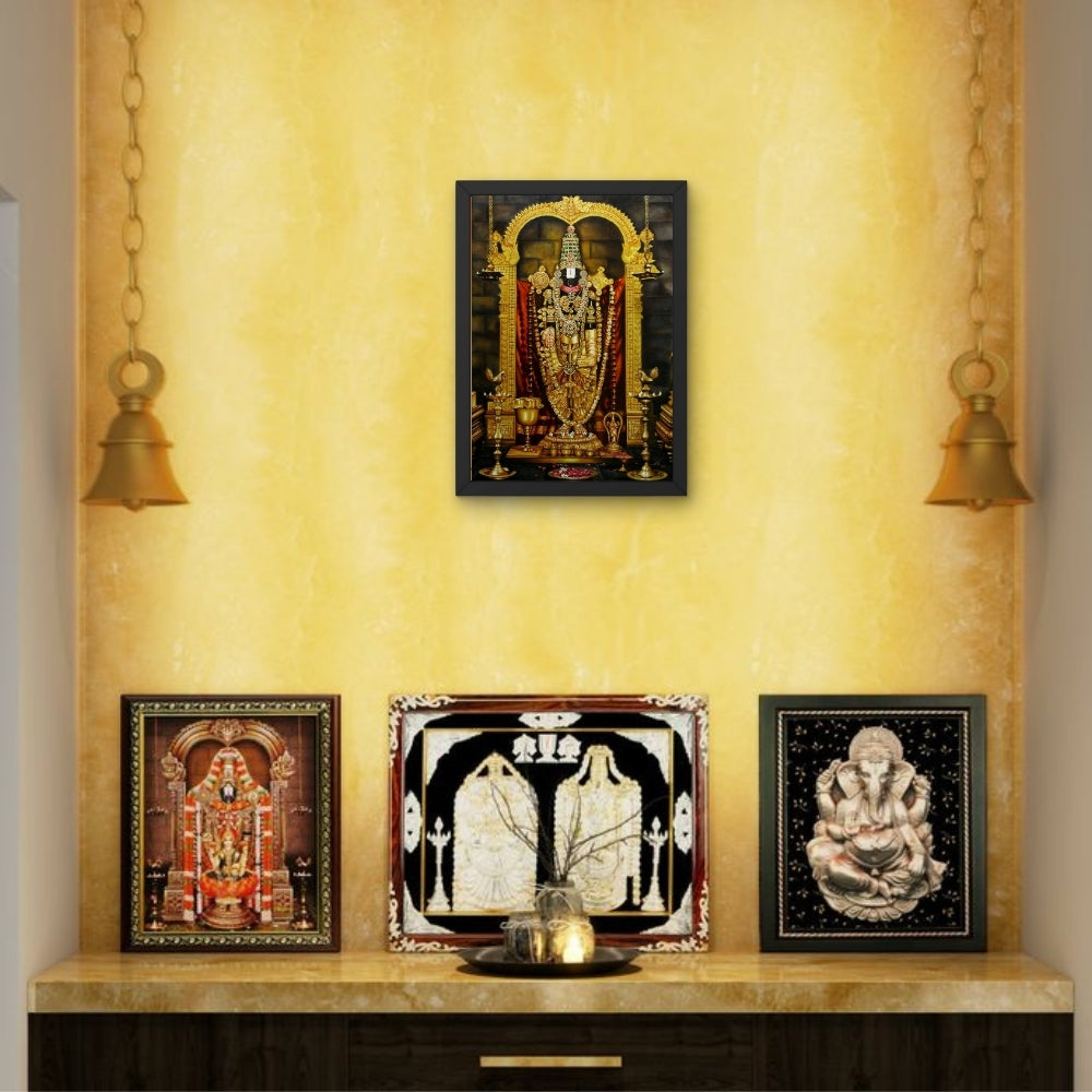 Tirupati Balaji Wall Art – Lord Venkateswara Hindu God Photo Frame