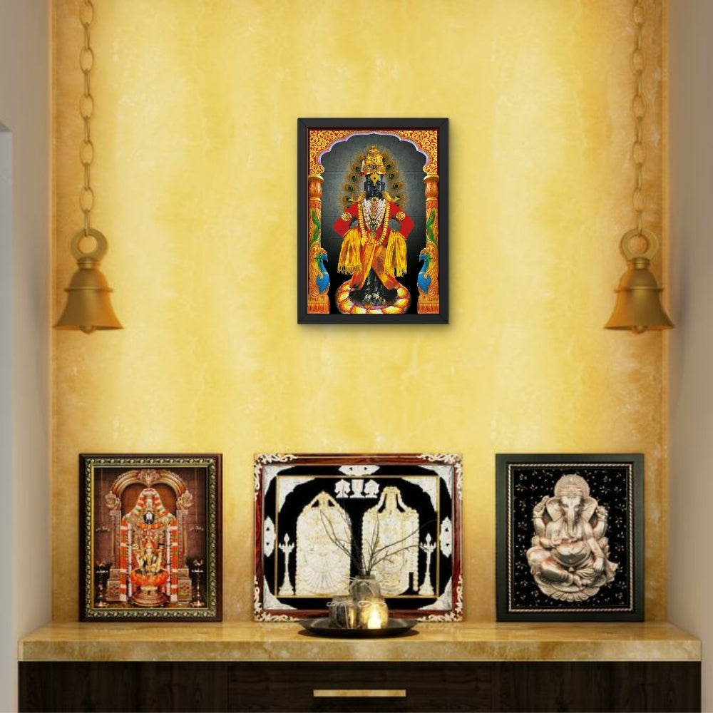 Lord Vitthal Wall Art – Panduranga Vithoba Hindu God Photo Frame