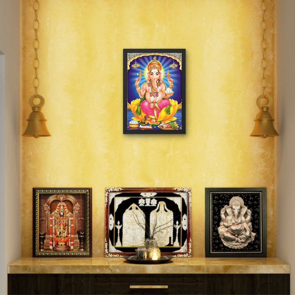 Lord Ganpathi wall art- Vinayaka hindu god photo frame