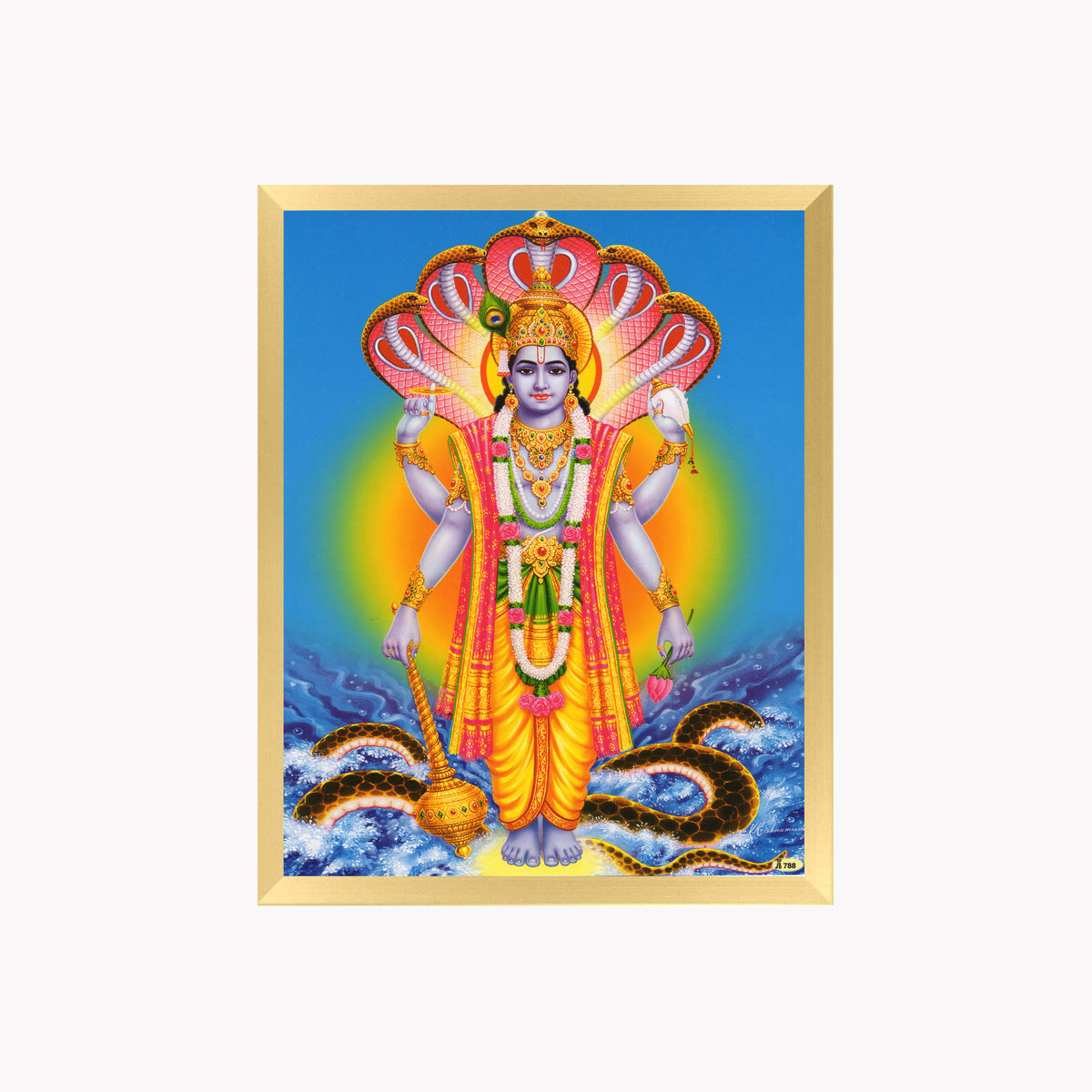 Lord Vishnu wall art- God Vishnu photo frame