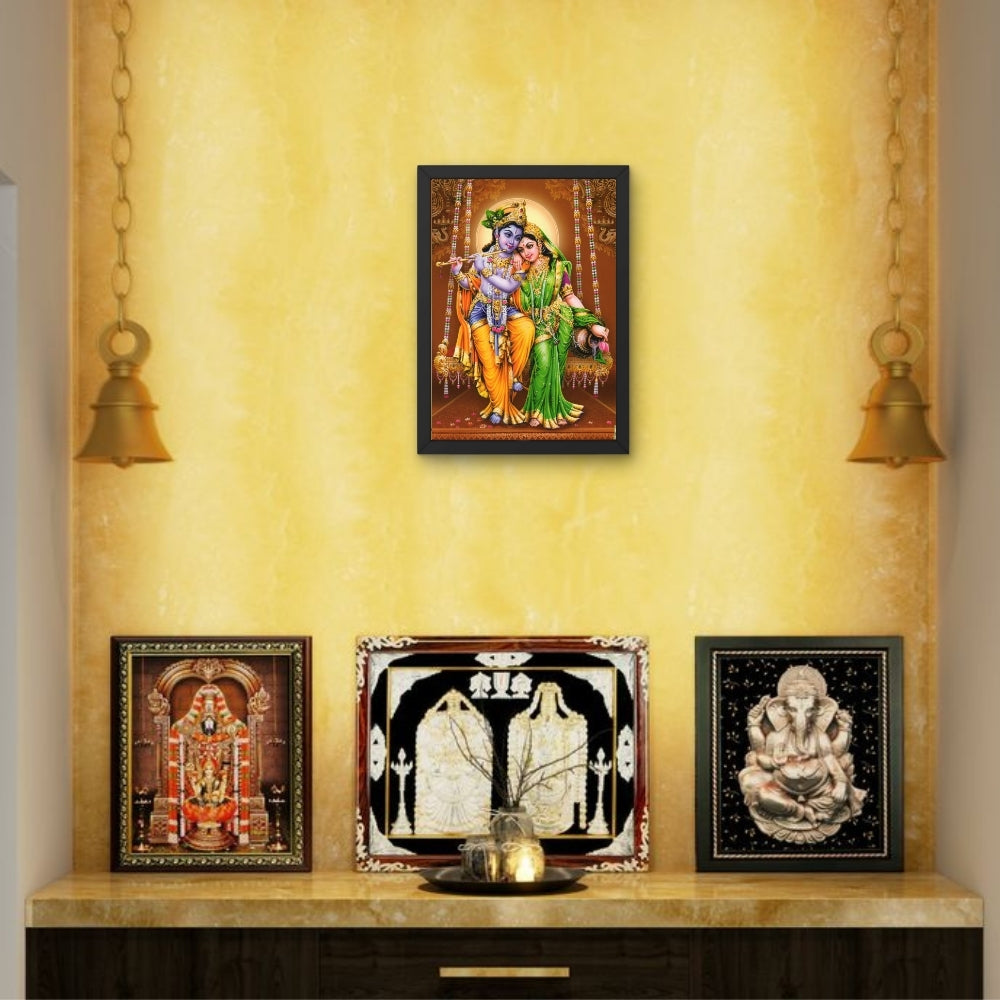 Lord Radhakrishna wall art- Radhakrishna photo frame