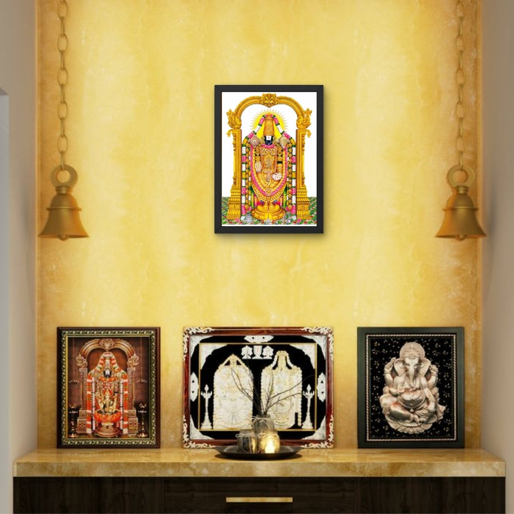 Lord Vemkateshwara Wall Art - venkateshwaraswamy Hindu God Photo Frame