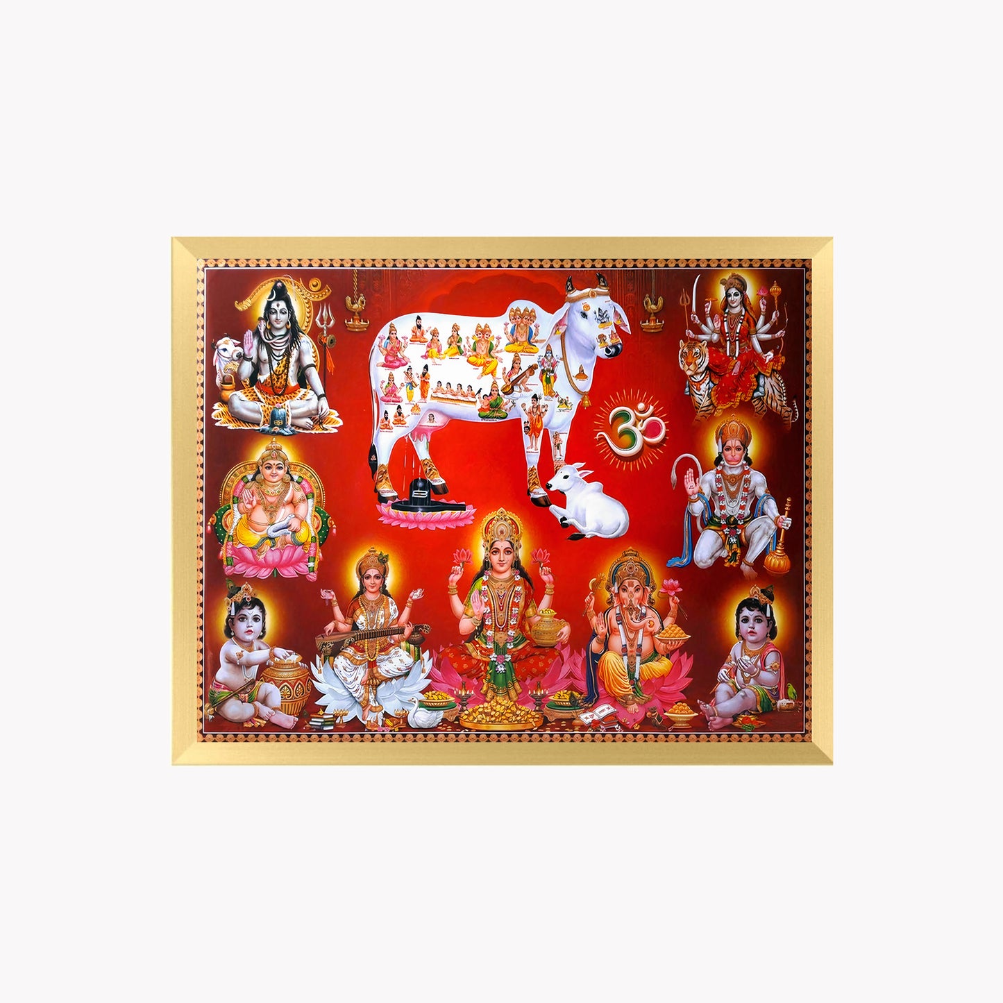 Hindu Gods and Goddesses Divine Wall Art – Traditional Sanatan Devotional Photo