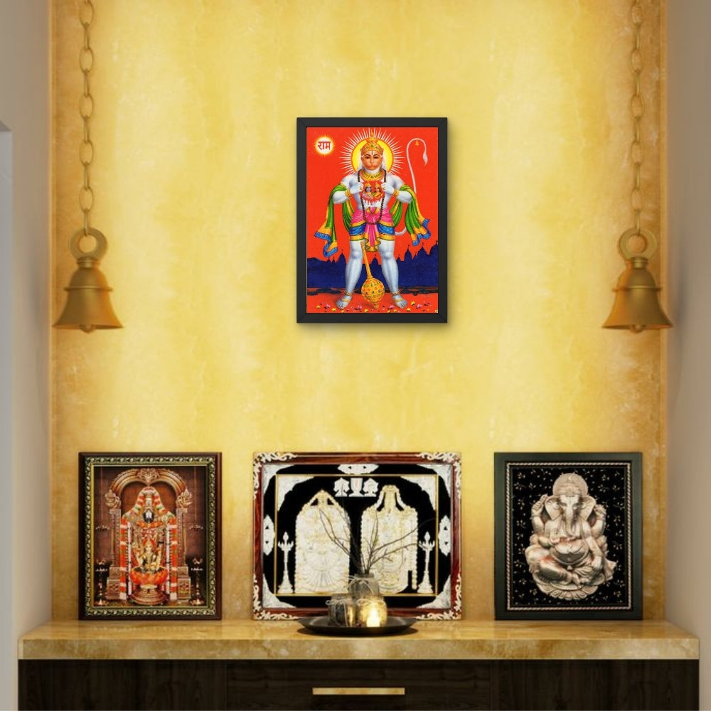 Lord Hanuman wall art- Hanuman photo frame