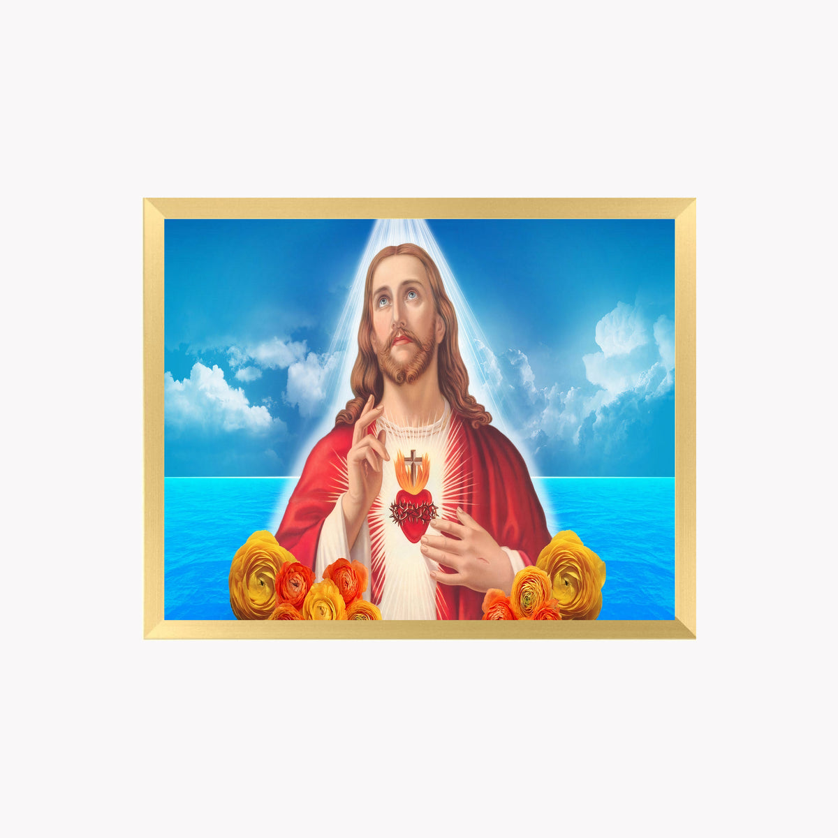 jesus christ wall art-christ photo frame