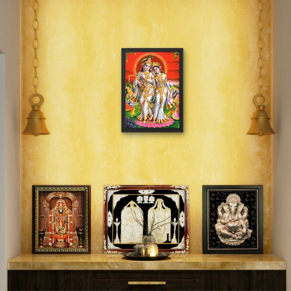 Lord Radha Krishna Wall art- Radha krishna photo frame