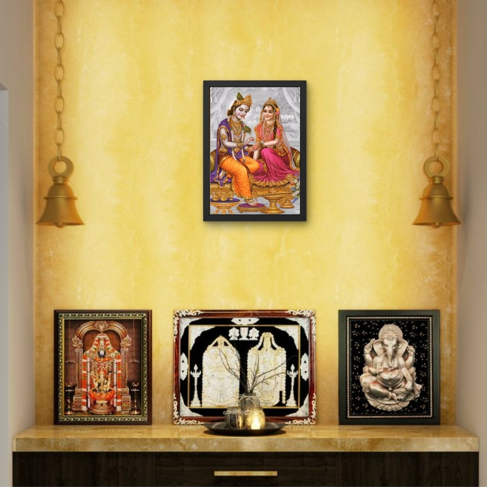Lord Radha Krishna wall art- Radha krishna photo frame