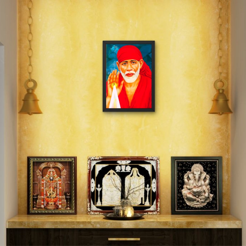 Lord saibaba wall art- Shiridi saibaba god photo frame