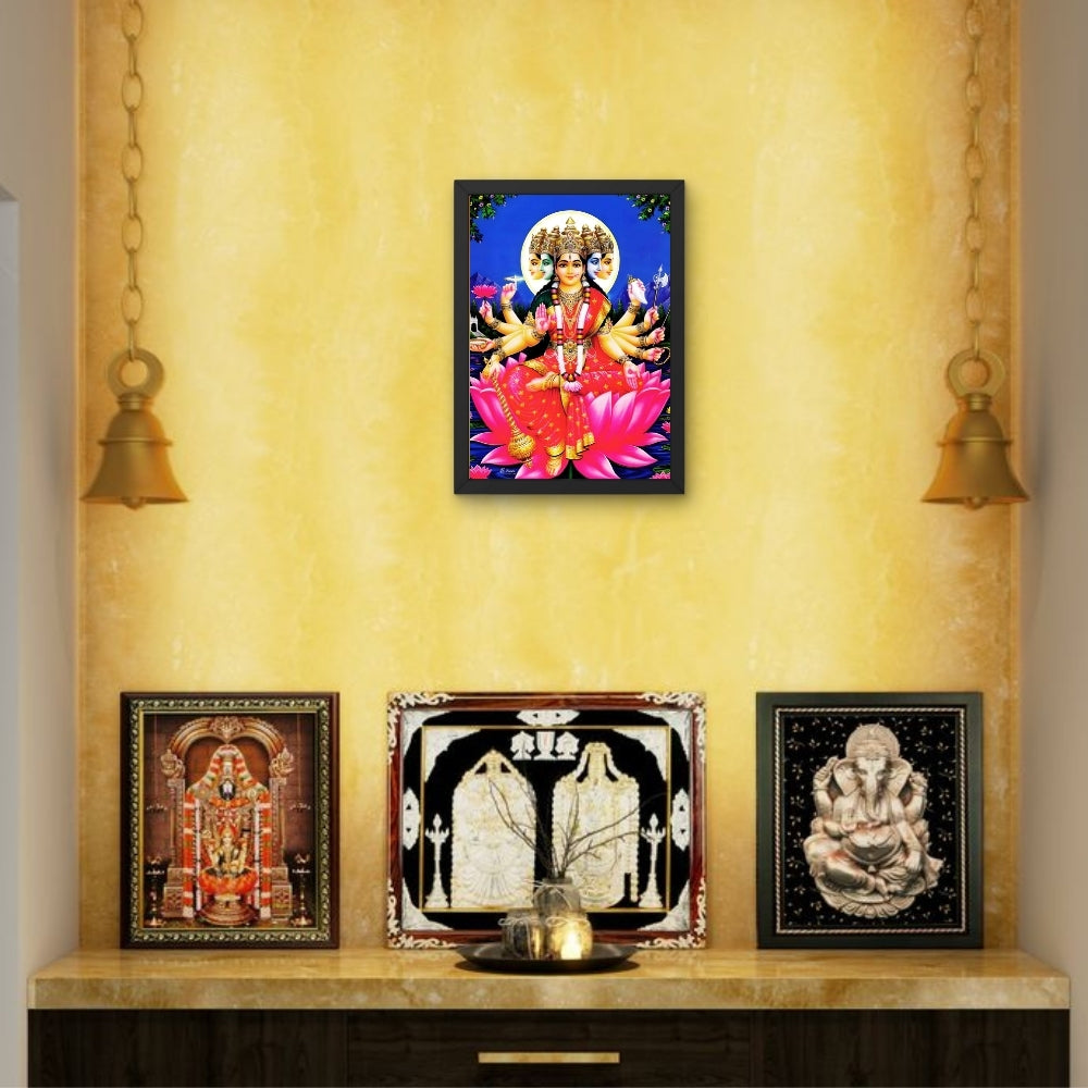 Goddess Gayatri Matha wall art- Maa Gayatri photo frame
