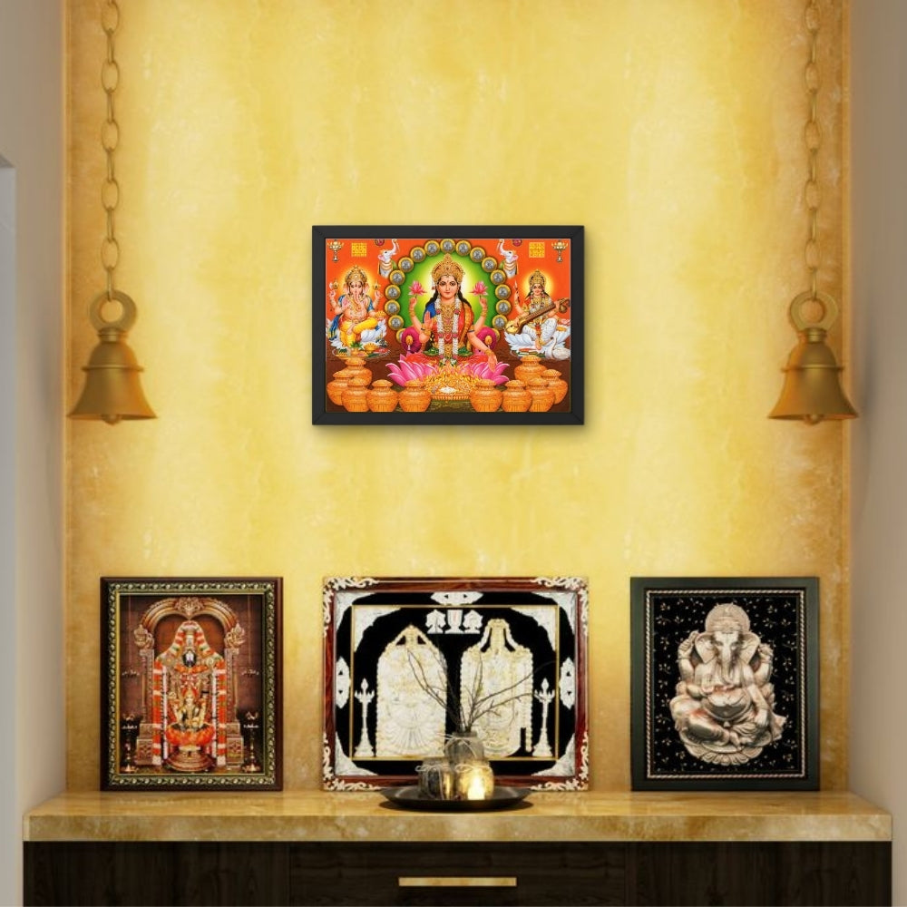 Lord Ganpathi wall art- LAXMI GANPATHI PHOTO FRAME
