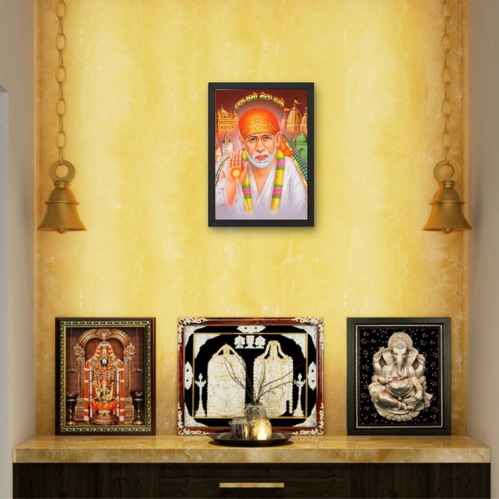 Lord Saibaba wall art-God Shiri saibaba photo frame