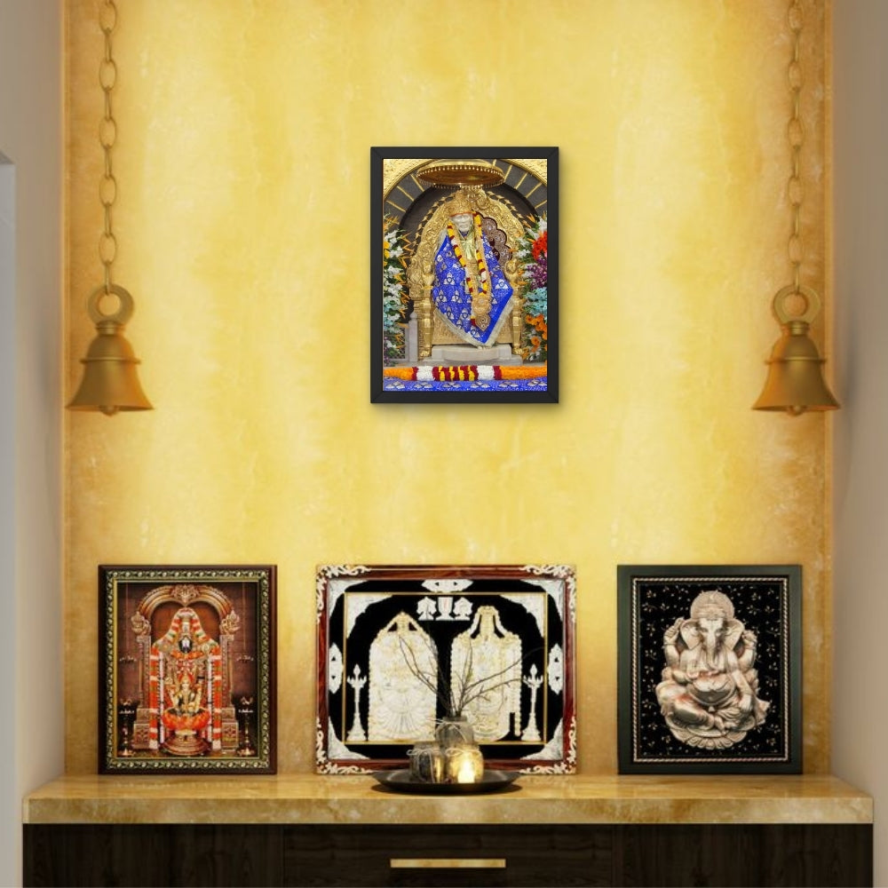 Lord Saibaba Wall Art - Saibaba hindu God Photo Frame