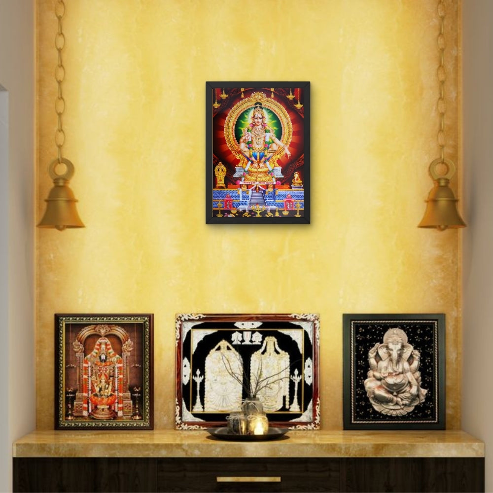 Lord Ayyappa Wall Art – Lord Ayyappa  Hindu God Photo Frame