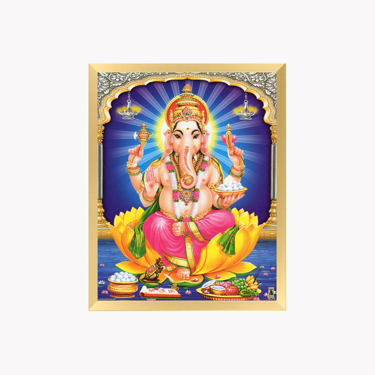 Lord Ganpathi wall art- Vinayaka hindu god photo frame