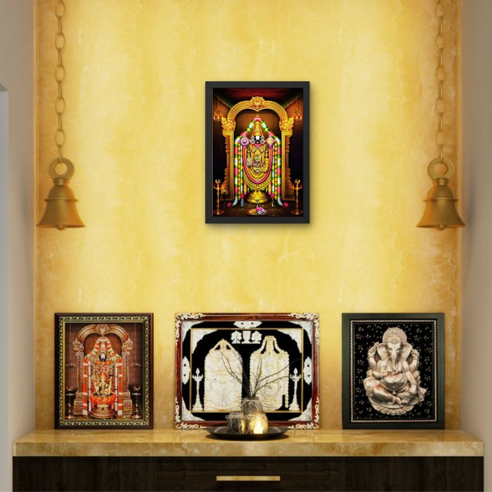 Lord Venkateshwara wall art- Thirupathi Balaji god frame