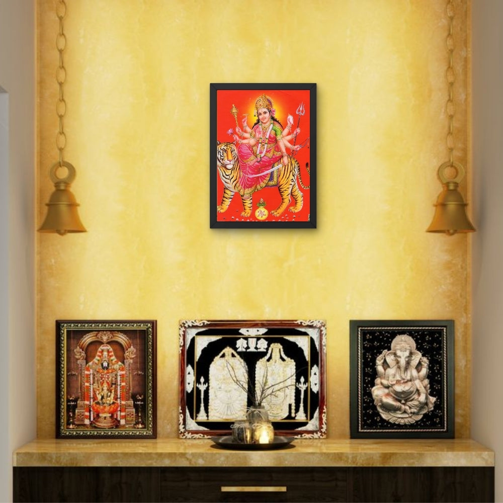 Lord Durga wall art-Goddess Durga photo frame