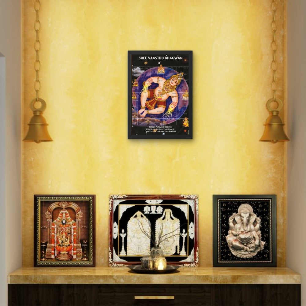 Sree Vastu Bhagwan wall art- God Vastu bagwan photo frame