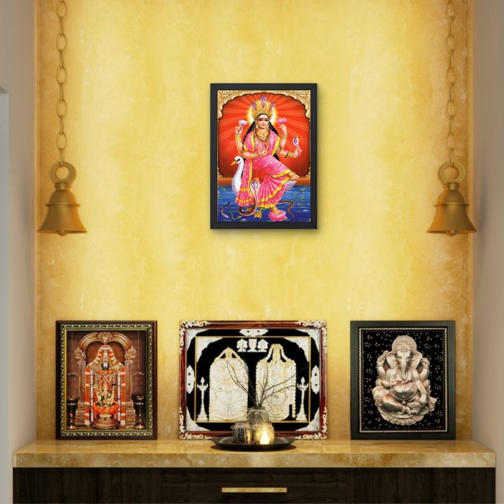 Manasa Devi Wall Art – Goddess Manasa Hindu Serpent Goddess Photo Frame