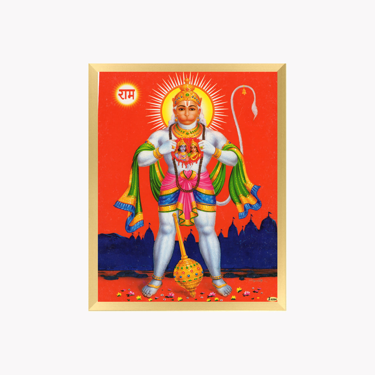 Lord Hanuman wall art- Hanuman photo frame