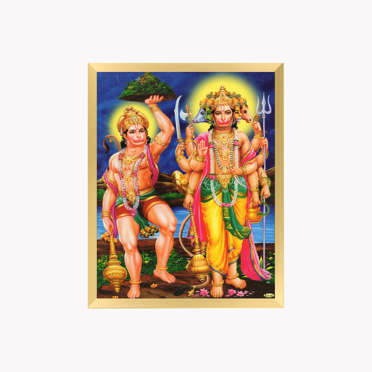 Lord panchamukhi hanuman wall art-panchamukhi hanuman god frame