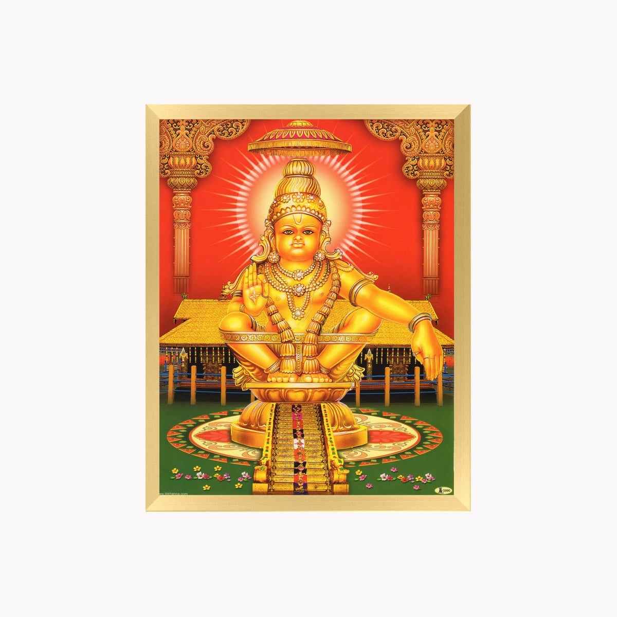 Lord Ayyappa wall art-God Manikanta photo frame