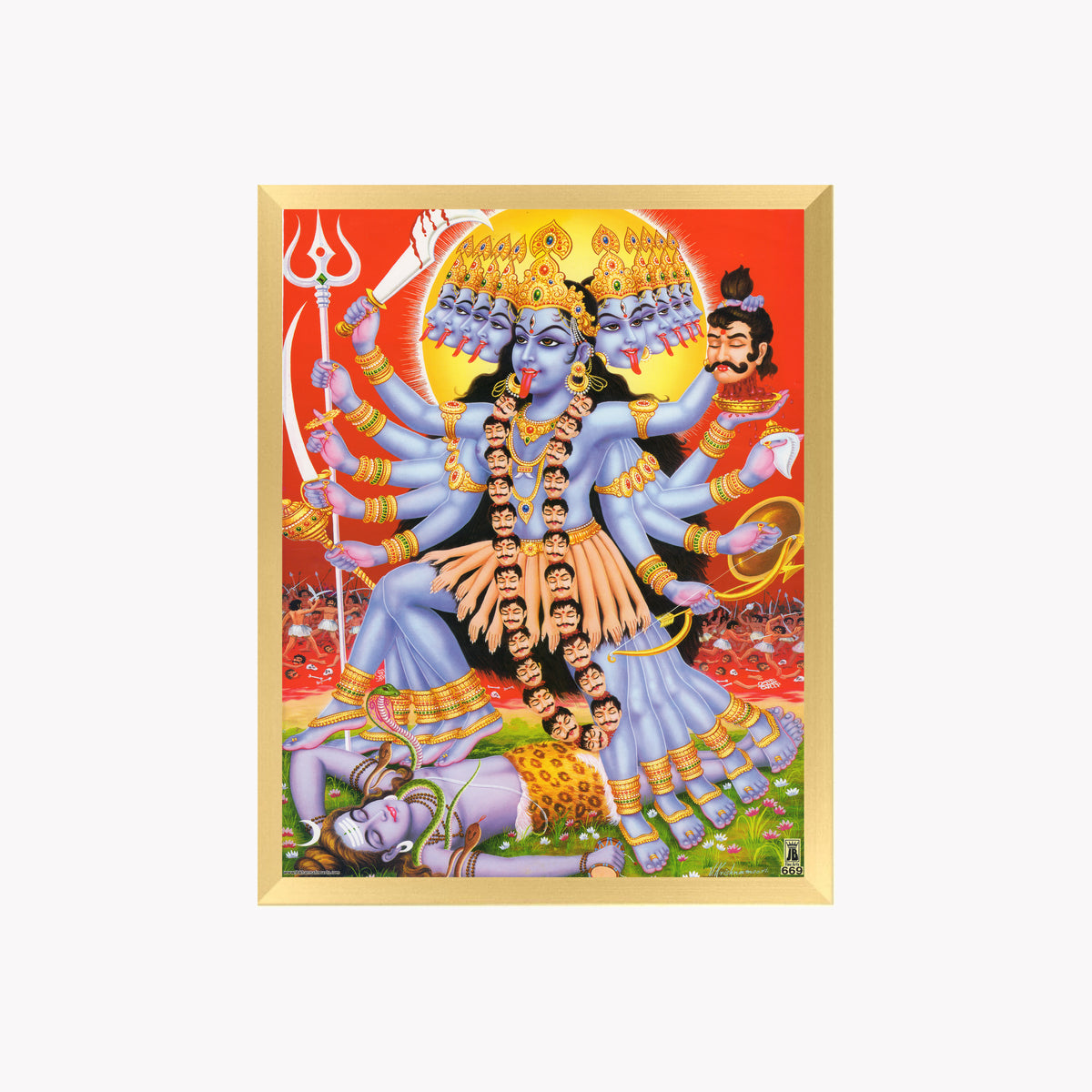 GOddess Mahakali wall art- Maa Kali photo frame