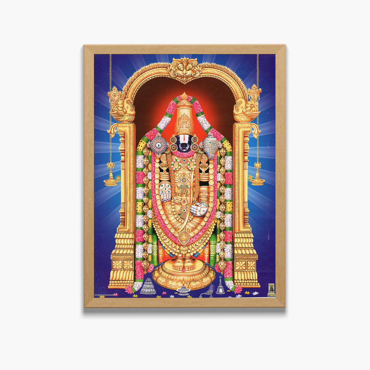 Lord Venkateshwara swamt wall art- Thirupathi Balaji photo frame