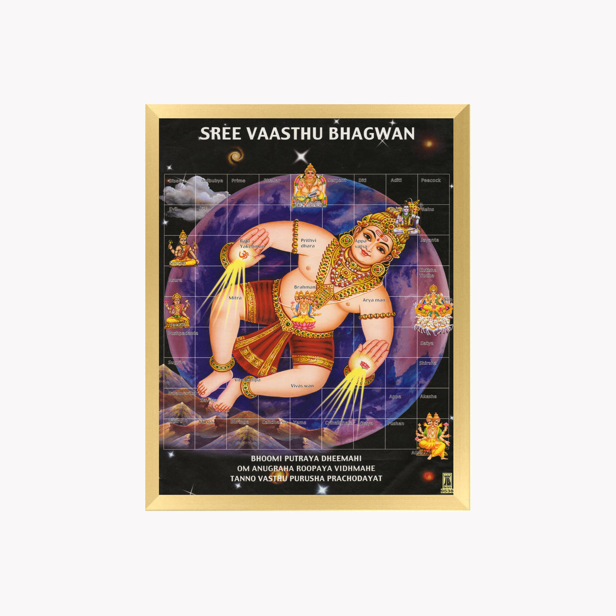 Sree Vastu Bhagwan wall art- God Vastu bagwan photo frame